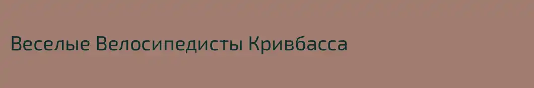 Веселые Велосипедисты Кривбасса